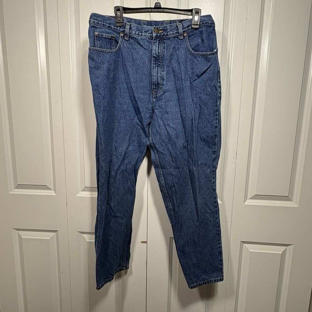 Eddie Bauer Loose Fit Jeans Women 18 Blue High Rise Baggy Y2K Straight Leg Denim